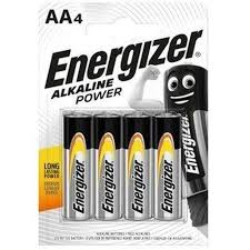 LR6 (AA) 1,5V Battery, Energizer Alkaline Power, 4pcs 