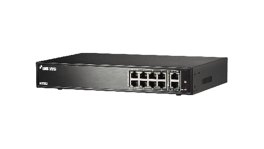 DH-2010P komutatorius 8x 100Mbps PoE, 2x 1Gbps, 70W 
