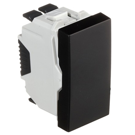 INTERMEDIATE SWITCH - 1 MOD MATTE BLACK 