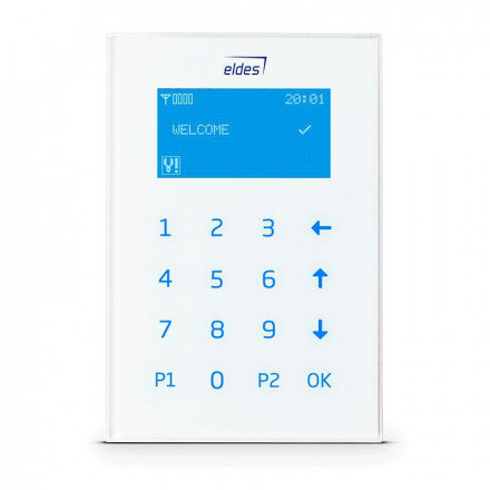 EKB2 Wired LCD Keypad, WHITE, ELDES 