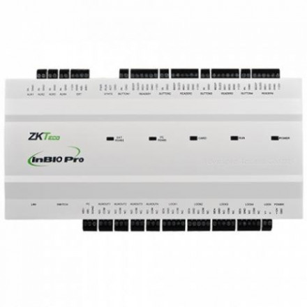 INBIO-260 PRO 2-door biometric controller, WG26 / RS-485, LAN, GreenLabel, ZKTeco 