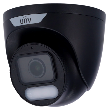 IPC3628LE-ADF28K-WP 8Mpix BLACK ColorHunter DOME IP camera, 2,8mm(111°), UltraH.265, LED up to 30m 