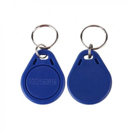 Mifare S50 1kB Keyfob, WG26 number, Blue 