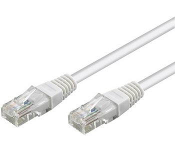 Connecting cable RJ45 / RJ45, UTP CAT6, LSZH, gray, 10m 