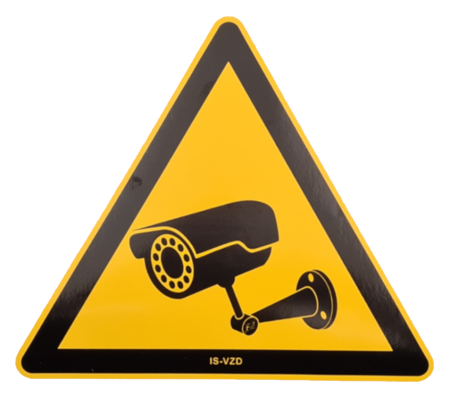 Sticker for video surveillance 