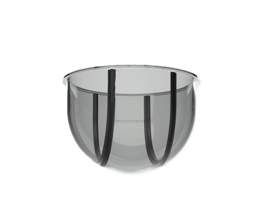 AC-71 tinted glass cover for Mini PTZ cameras, Φ136.8*92.5mm 