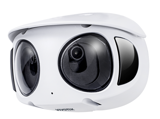 MS9390-EHV-v2 Panoramic IP Camera, 8MP, 2x2.8mm, 180°, PoE, 20m IR, Microphone, MicroSD, IK10, IP66 