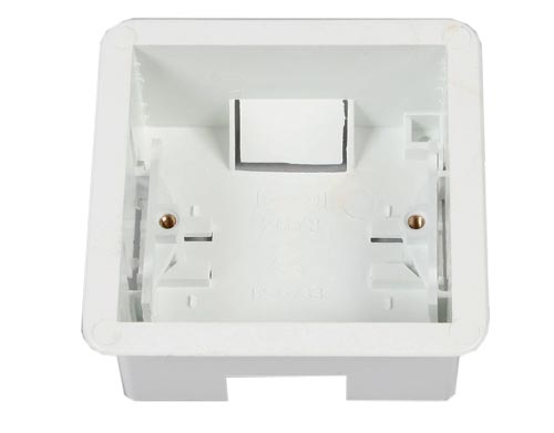 NCP-8 White 83x83x35mm flush mount UK single gang back box 