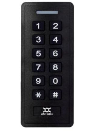 NFClabs PIN 13.56MHz Mifare + Bluetooth Card Reader with Keypad, Wiegand 34/58, IP66 