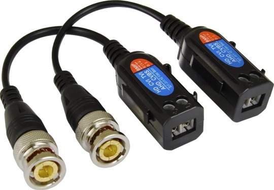 P-TR1HD3 AHD / TVI / CVI video signal receiver/transmitter, passive, with cable, up to 8Mpix 