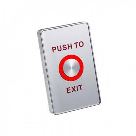 PBS-821A LED Piezoelectric Exit Button, Surface Mount, 114x70x16mm, 12-24V DC,  NO/NC, IP65 