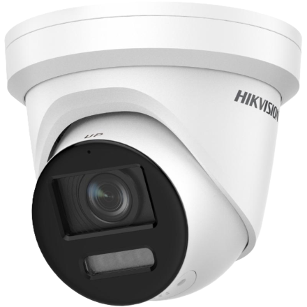 DS-2CD2387G2-LU F2.8 8Mpix dome IP camera; BLACK, 2.8mm (102°); ColorVu; AcuSense; LED 30m; IP66 
