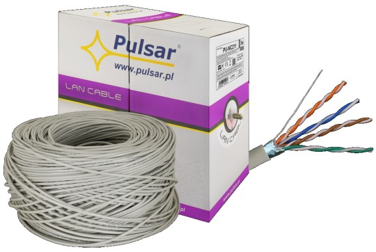 FTP CAT5e Shielded Cable, 4P, Eca, Gray, 305m, PU-NC211, Pulsar 