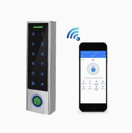 SHF3D-WF durvju kontrolleris ar klaviatūru, pirkstu, karšu lasītāju, 125kHz, Tuya, Wifi 