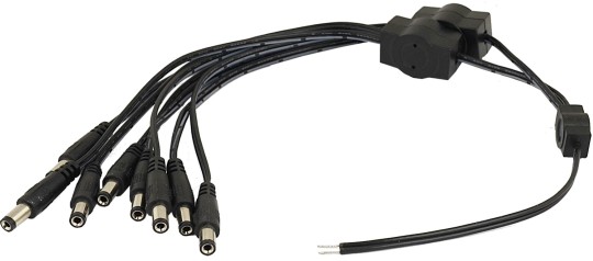 SP8 power hub 8 x DC 5.5/2.1 FEMALE connectors 