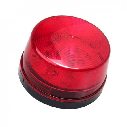TK34R LED Flash Light, Red, 12V DC 