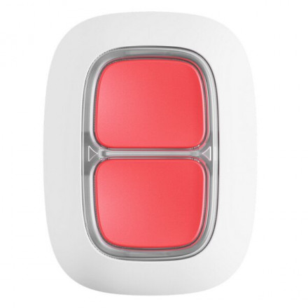 DoubleButton is a wearable hold-up interface with two tight buttons, white 