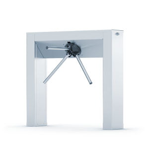ZA2-TM-DA Motorized Tripod Turnstile with Automatic Arm Drop, Inox 