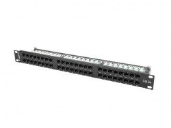CAT5e 19" UTP 1U 48 port patch panel  