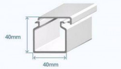 40X40 TRUNKING WHITE  
