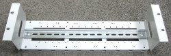 19" 3U panel with DIN rail  