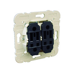 TWO CIRCUITS SWITCH WITH ORIENTING LIGHT  