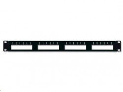 24 Port Keystone Blank Panel, Black  