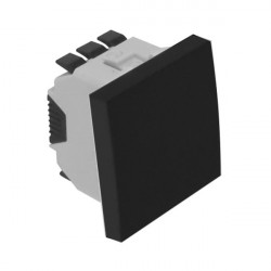 TWO-WAY SWITCH - 2 MOD MATTE BLACK  