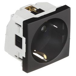 45129 SPM SAF EARTH SOC(SCHUKO)HOR APERT-2MOD MATTE BK  