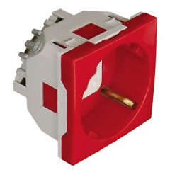 SAF EARTH SOC(SCHUKO)HOR APERT - 2 MOD RED  