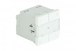 DIMMER RLC SWITCH - 2 MODULES MAT WHITE  