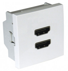 45436 SBR HDMI cable outlet cover 2 modules, white  