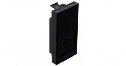 45970 SPM BLIND FACE PLATE - 1 MOD MATTE BLACK  