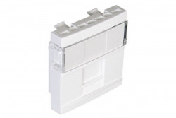 45976 SBM Module F/1 RJ45 Cconnector, 2 Modules, Matte White  