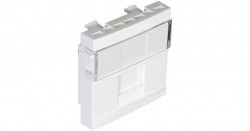 45976 SBR MODULE F/1 RJ CONNECTOR - 2 MOD WHITE  