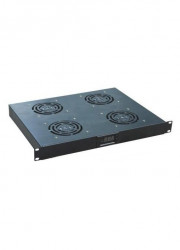 4 fan unit 1U 19", black  