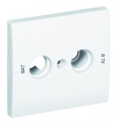 C.PLATE F/R TV-SAT SOCK MULTIBR 2 OUTP WHITE  