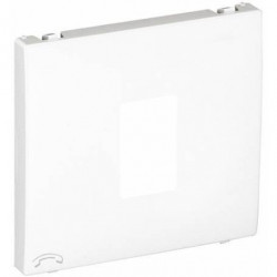 COVER PLATE F/TELEPHONE SOCKET WHITE  