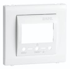 COVER PLATE F/MULTIF CHRONOTHERMOSTAT WHITE  