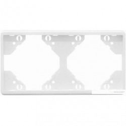50921 TPL Double Horizontal Frame, Platinum  