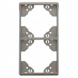 DOUBLE VERTICAL FRAME SILVER  