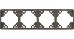 FOUR-GANG HORIZONTAL FRAME GRAPHITE  