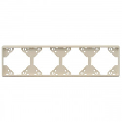 FOUR-GANG HORIZONTAL FRAME IVORY  