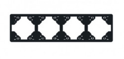 FOUR-GANG HORIZONTAL FRAME MATTE BLACK  