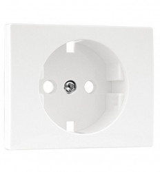 COVER PLATE F/EARTH SOCKET (SKO TYPE) WHITE  