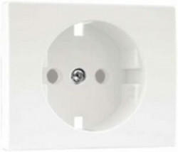COVER PLATE F/EARTH SOCKET (SKO TYPE) IVORY  