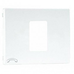 COVER PLATE F/TELEPHONE SOCKET IVORY  