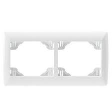DOUBLE HORIZ FRAME WHITE  