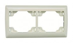 DOUBLE HORIZ FRAME IVORY  