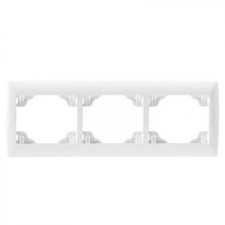 TRIPLE HORIZ FRAME WHITE  